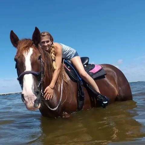 Horseback ride and swim st. Petersburg
